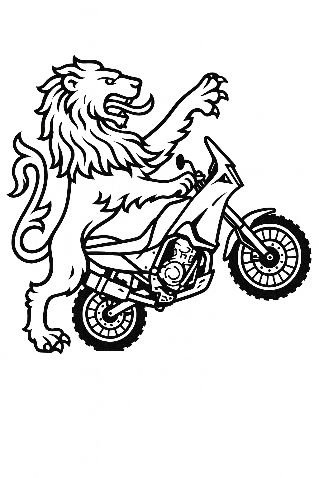Lion Adventure Motorcycling Logo